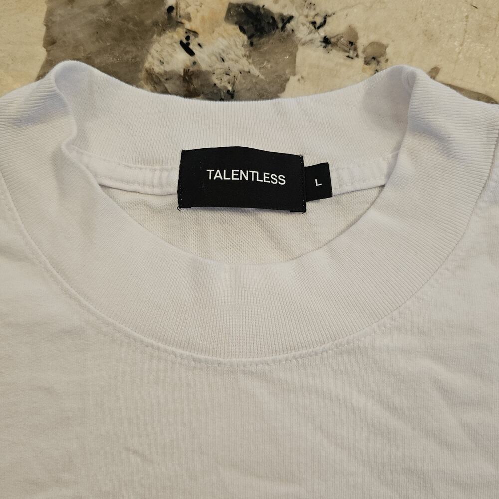 New Talentless By Scott Disick White T Shirt Size L